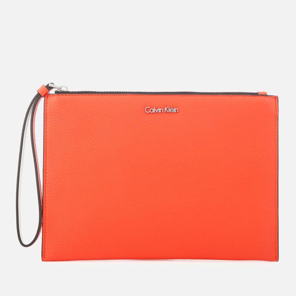 Calvin Klein Women's Edit Pouch Bag - Orange