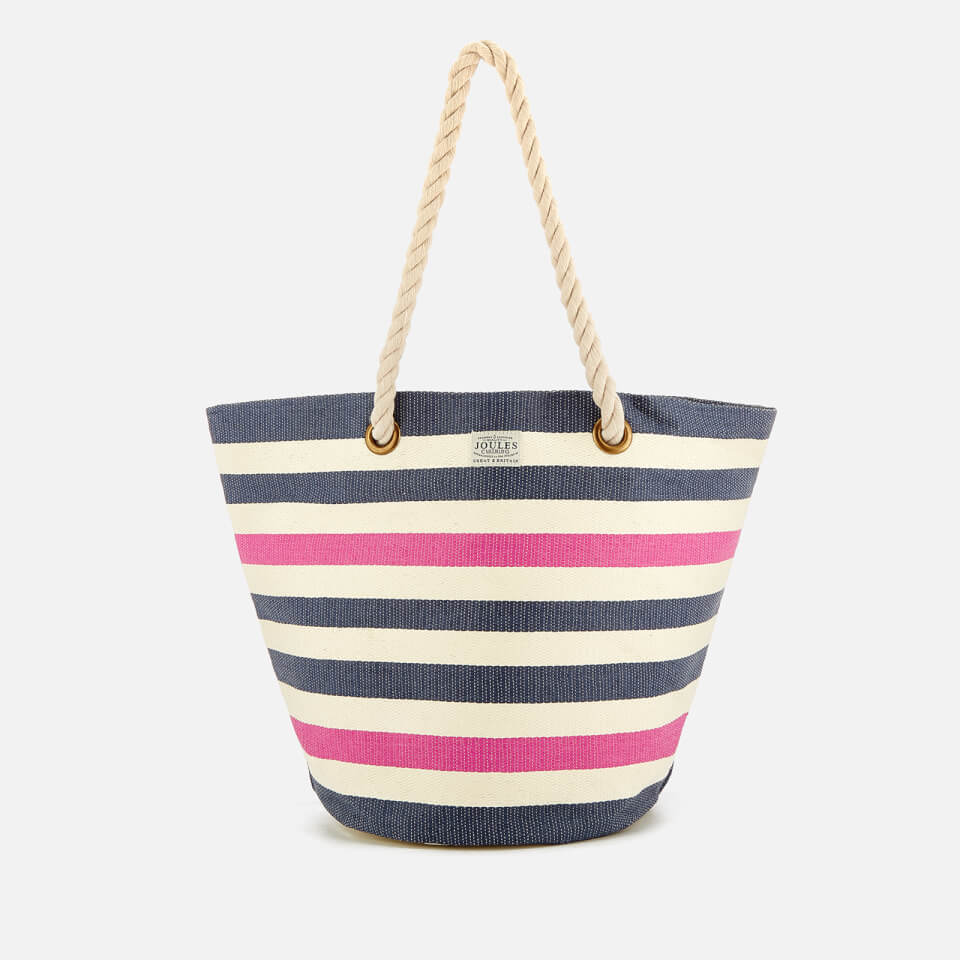 Joules Women's Summer Beach Bag - French Navy Stripe