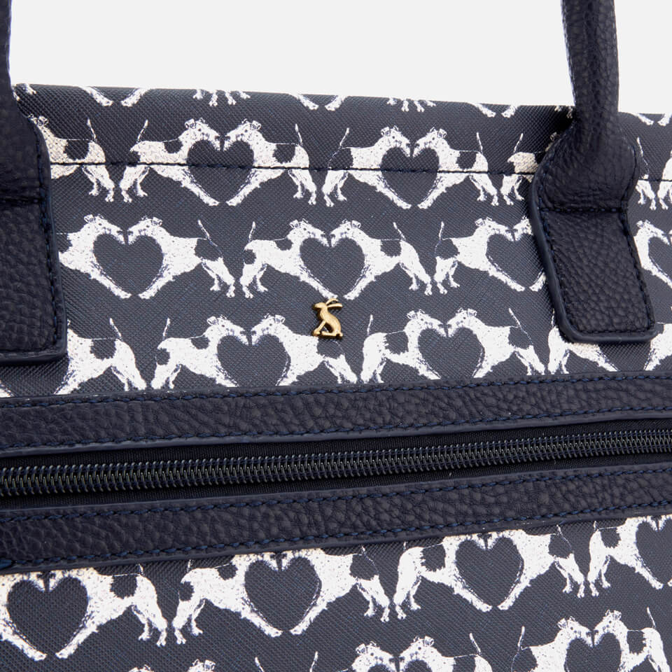 Joules Women's Day To Day Print Shoulder Bag - Navy Fox Terrier Geo