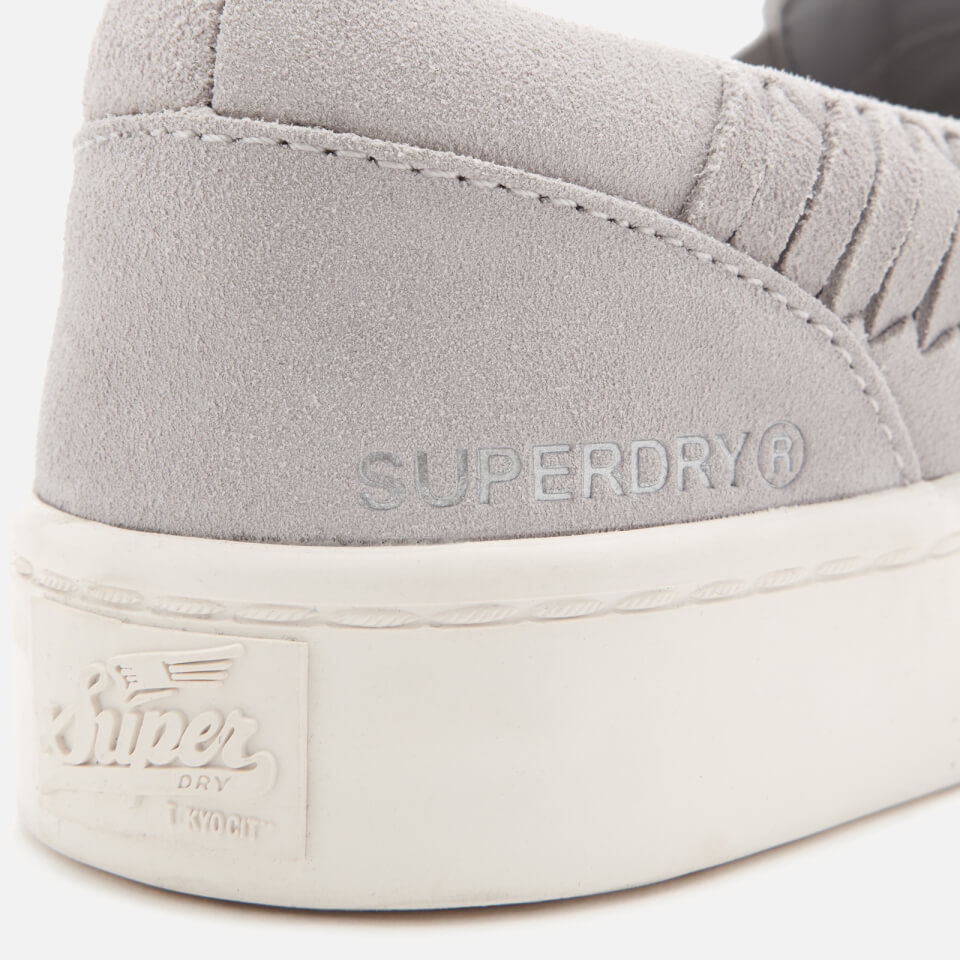 Superdry Women s Dion Luxe Slip On Trainers Grey Allsole