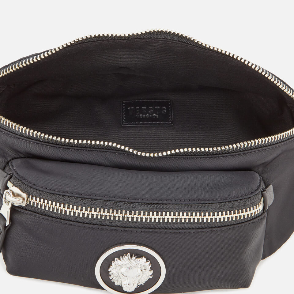 Versus Versace Men's Round Logo Bum Bag - Black/Nickel