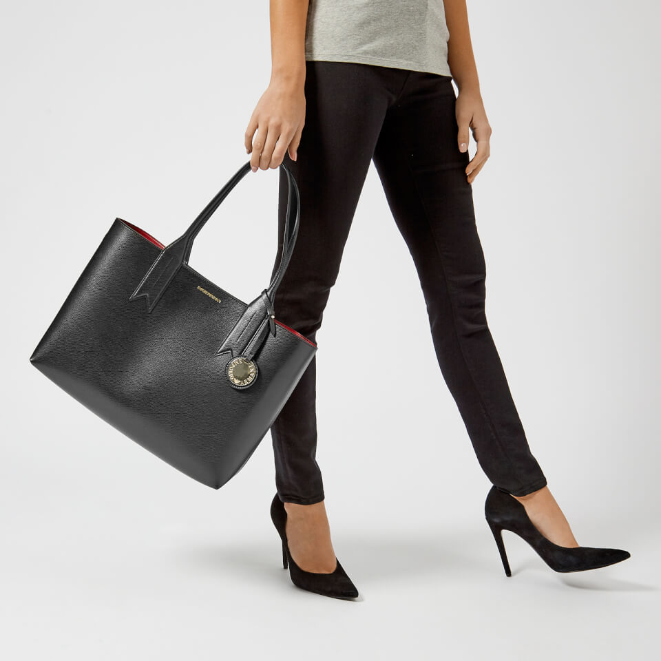 Emporio Armani Women's Shopping Bag - Black/Red
