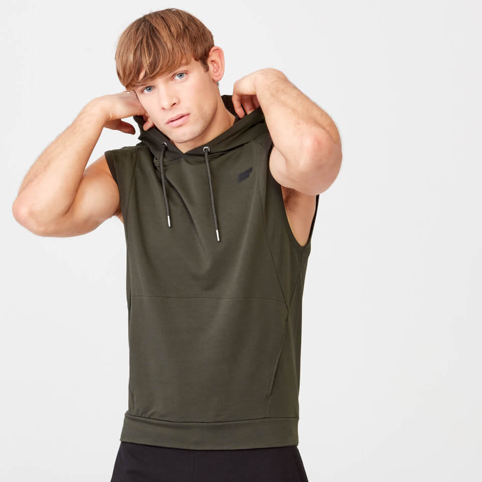 Buy Men s Slim Fit Form Sleeveless Hoodie MYPROTEIN