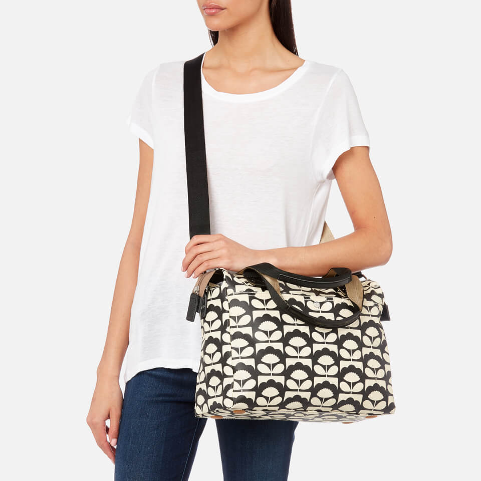 Orla Kiely Women's Zip Messenger Bag - Charcoal