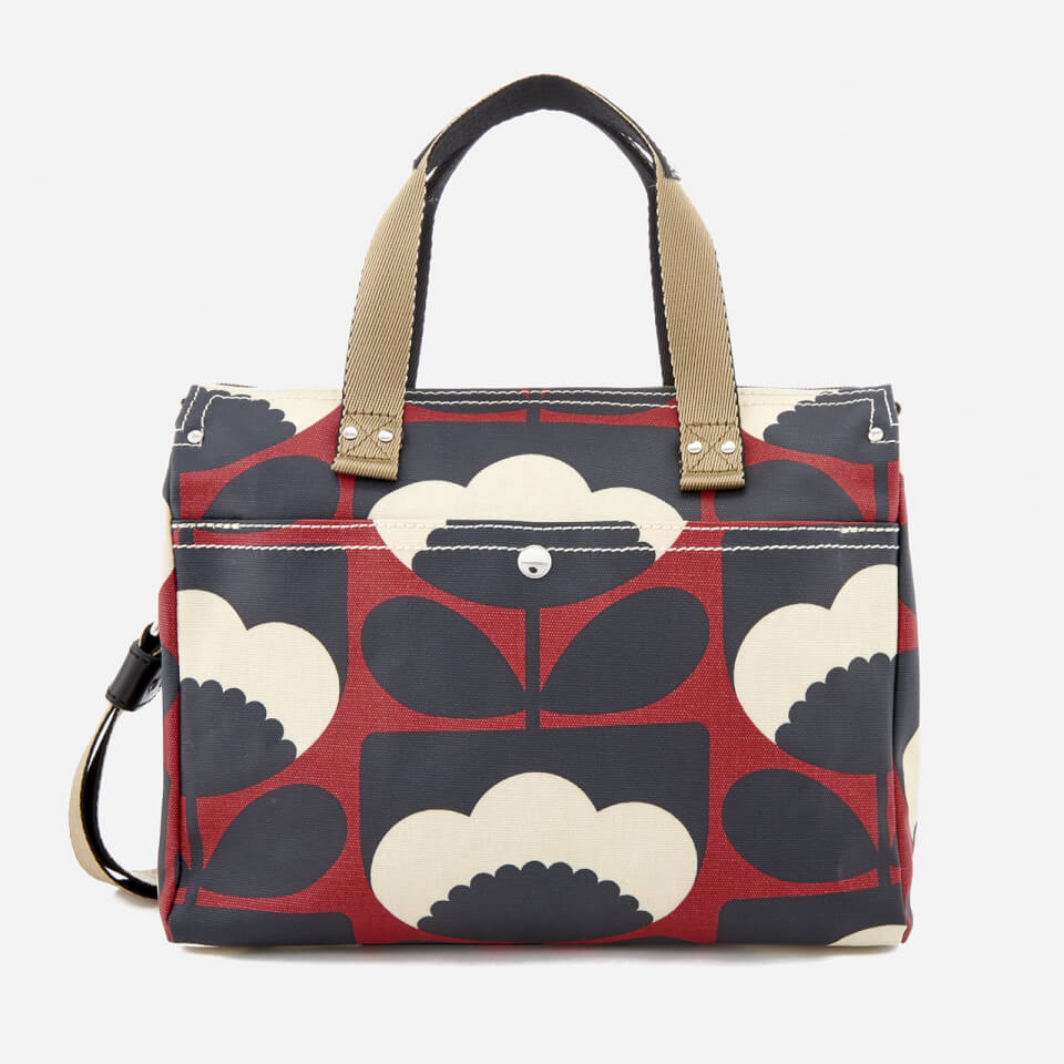 Orla Kiely Women's Small Zip Messenger Bag - Poppy
