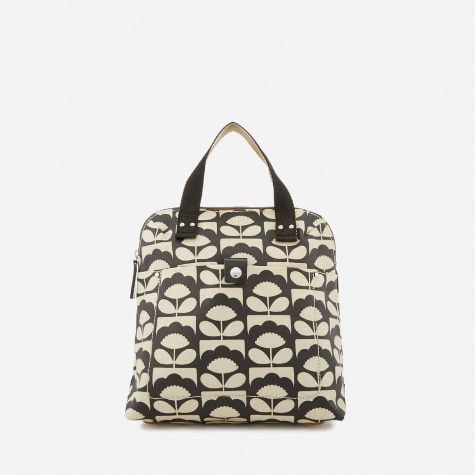 Orla Kiely Women's Small Backpack Tote Bag - Charcoal