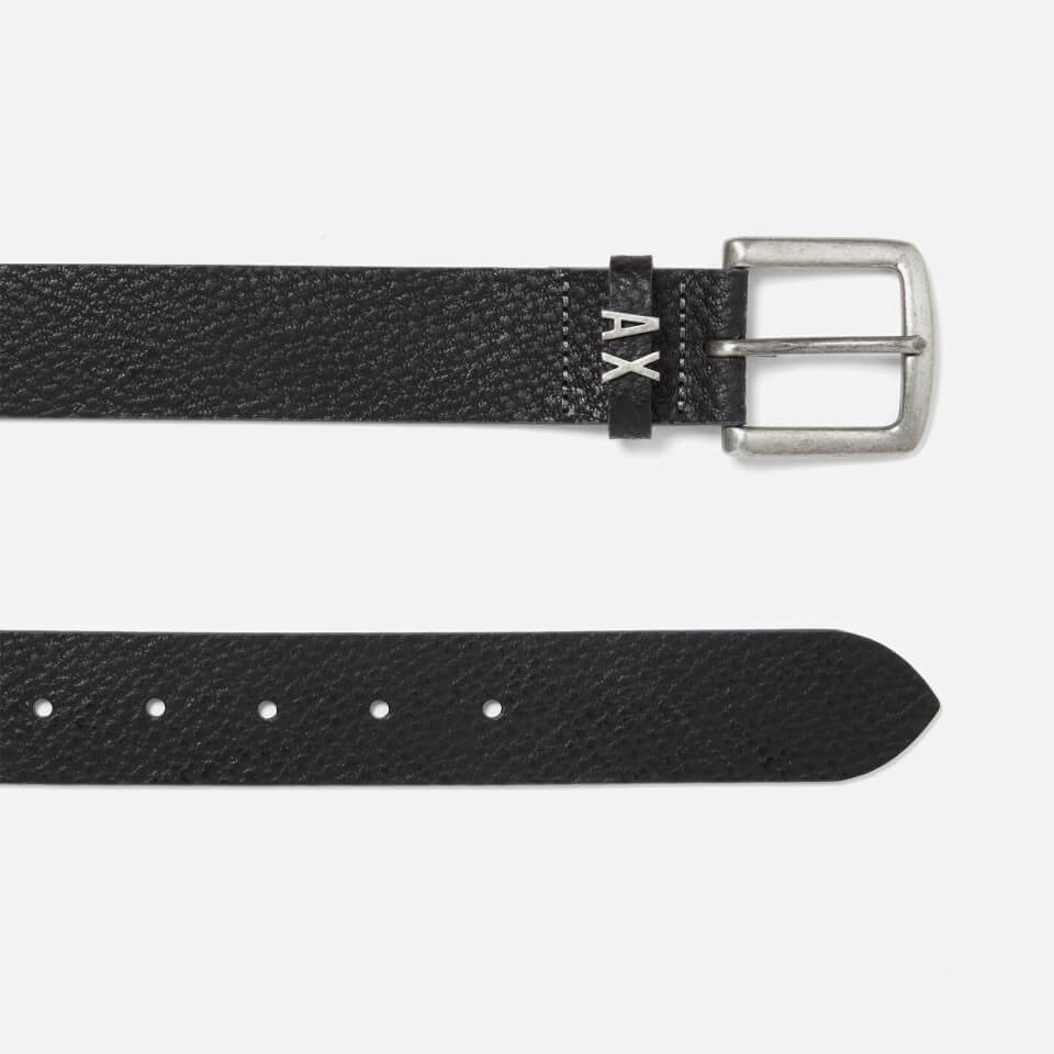 Armani Exchange Men's Leather Belt - Nero