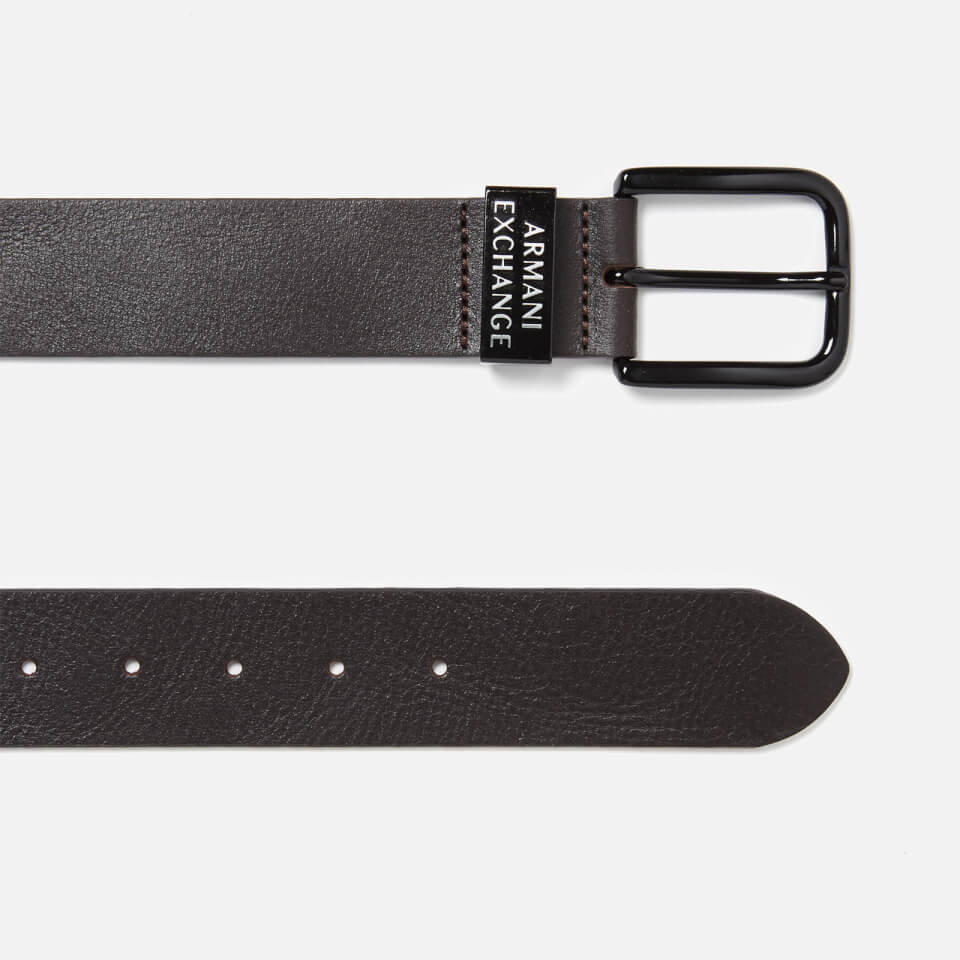 Armani Exchange Men's Leather Belt - Brown