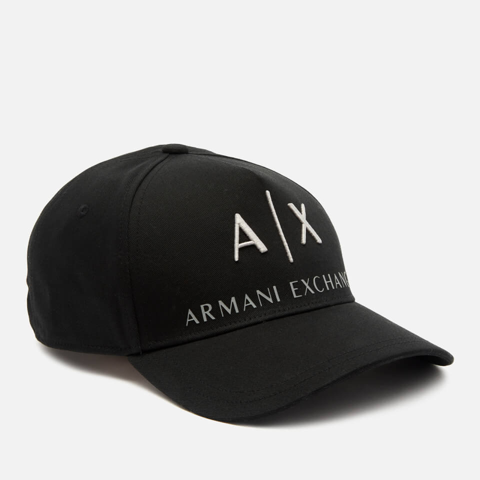 Armani Exchange Men's Corporate Ax Logo Cap - Black