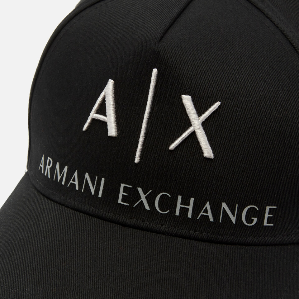 Armani Exchange Men's Corporate Ax Logo Cap - Black