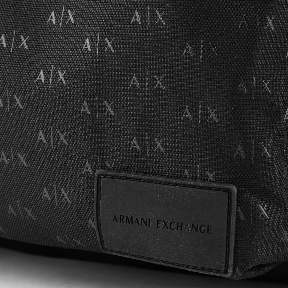 Armani Exchange Men's AX All Over Logo Rucksack - Black
