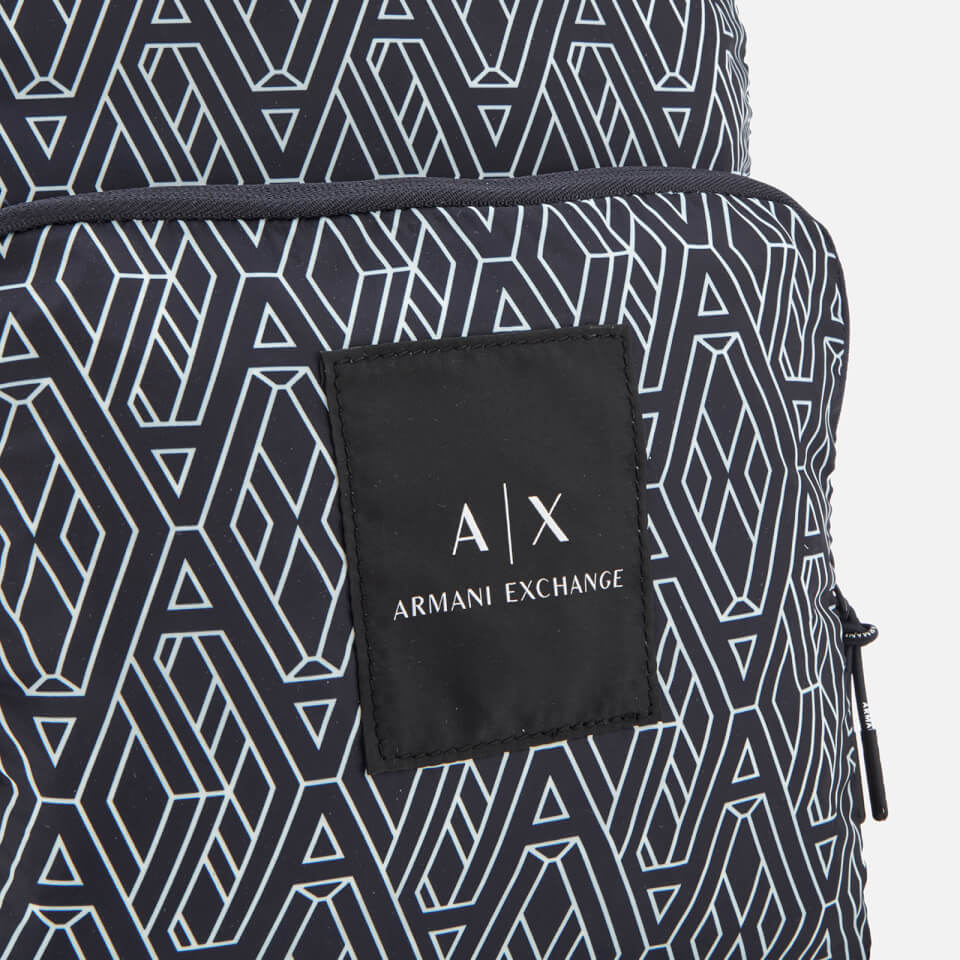 Armani Exchange Men's Printed Backpack - Blue/White