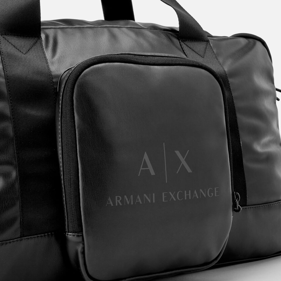 Armani Exchange Men's Duffle Bag - Black/Gun Metal