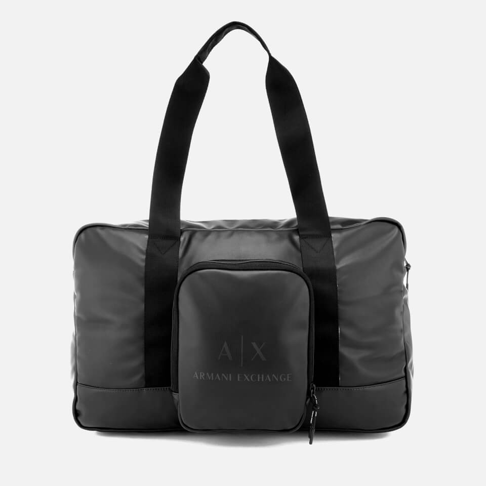 Armani Exchange Men's Duffle Bag - Black/Gun Metal