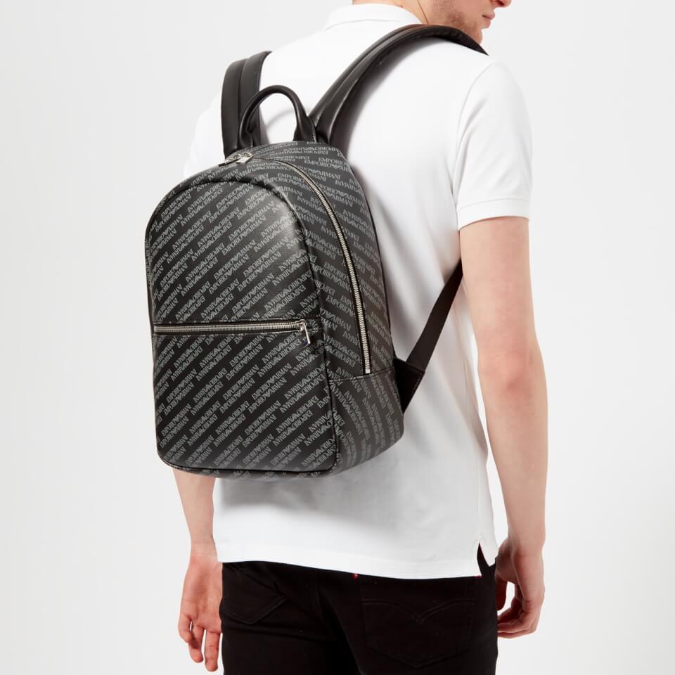 Emporio Armani Men's Backpack - Lavagna/Nero