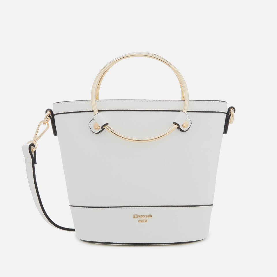 Dune Women s Dircle Cross Body Bag with Circle Handle White