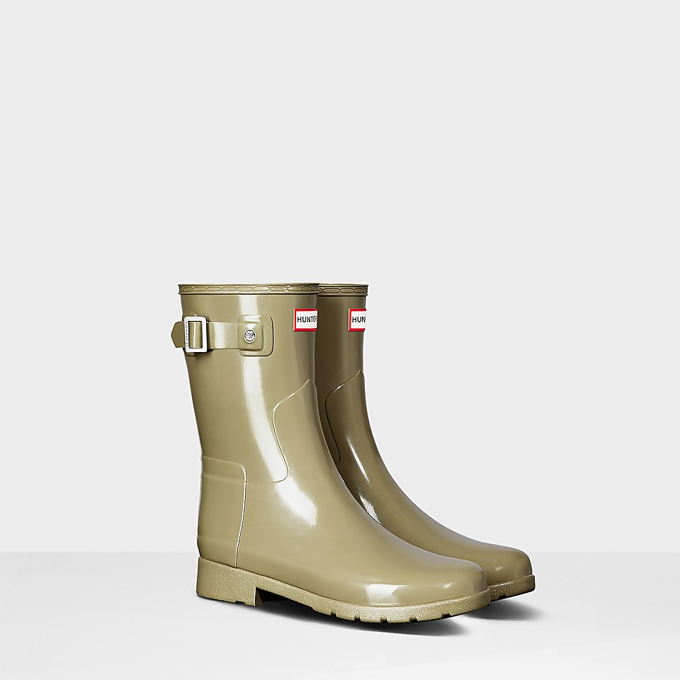 Hunter refined short rain boots store