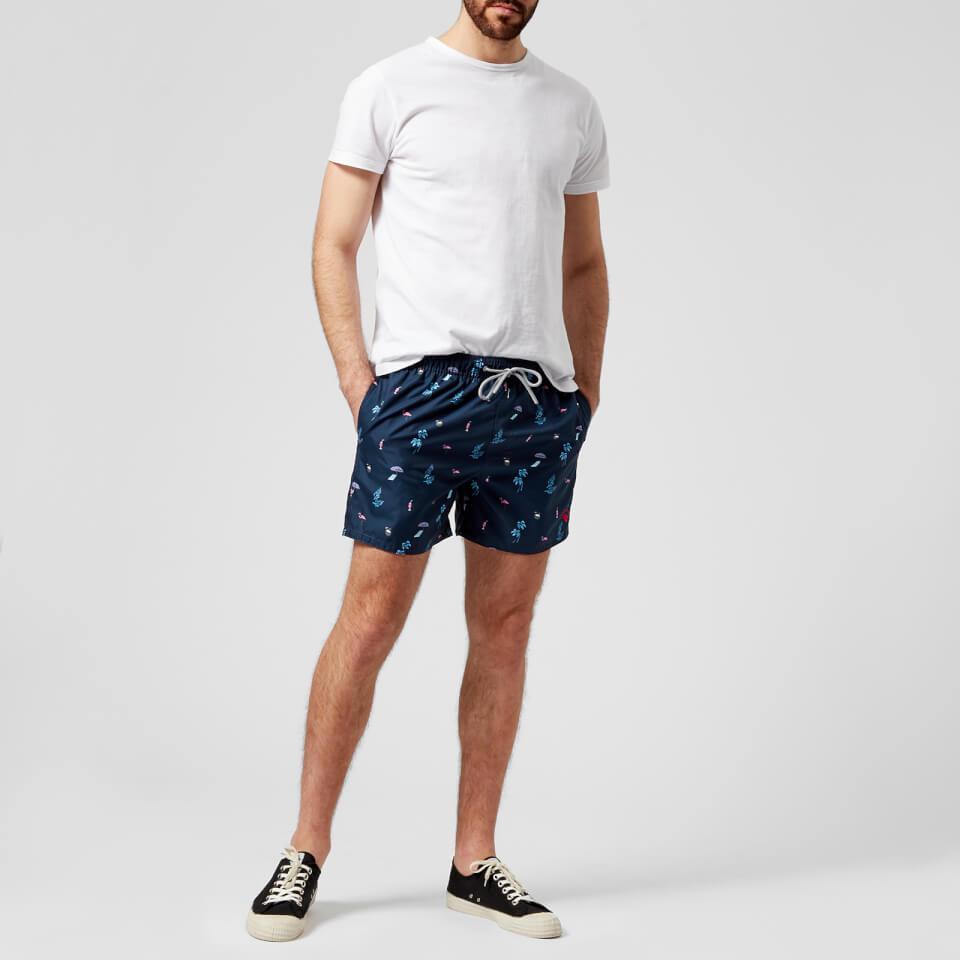 Ted Baker Men's Gusty All Over Print Swim Shorts - Navy