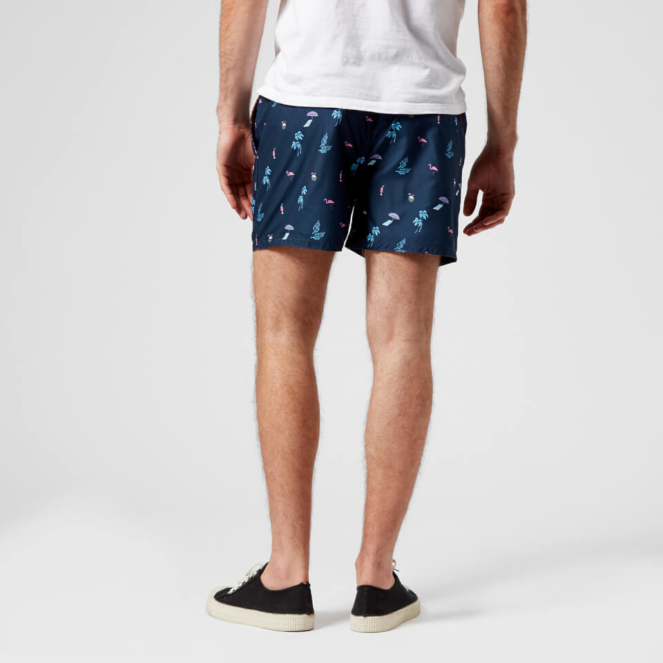 Ted Baker Men's Gusty All Over Print Swim Shorts - Navy