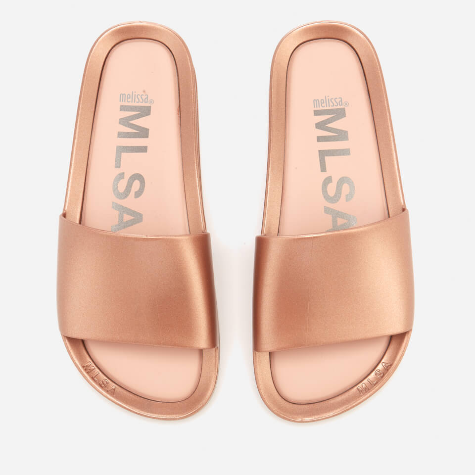 Melissa Women s Shine Beach Slide Sandals Rose Gold Allsole