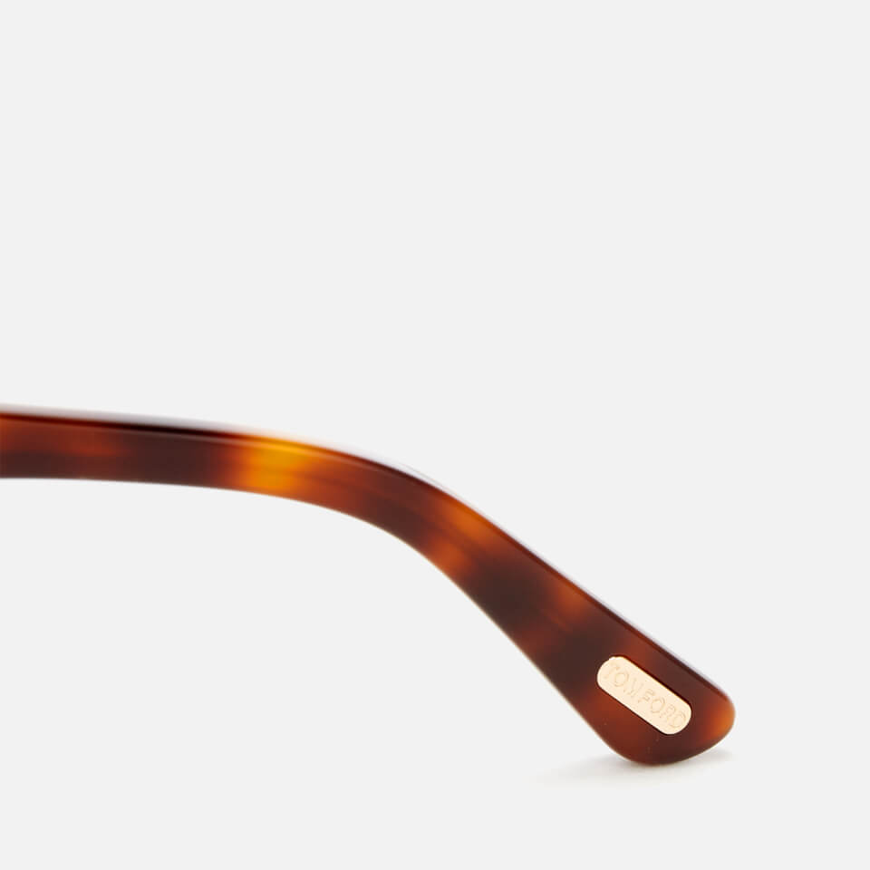 Tom Ford Men's Lucho Round Frame Sunglasses - Havana Gradient Beige/Green