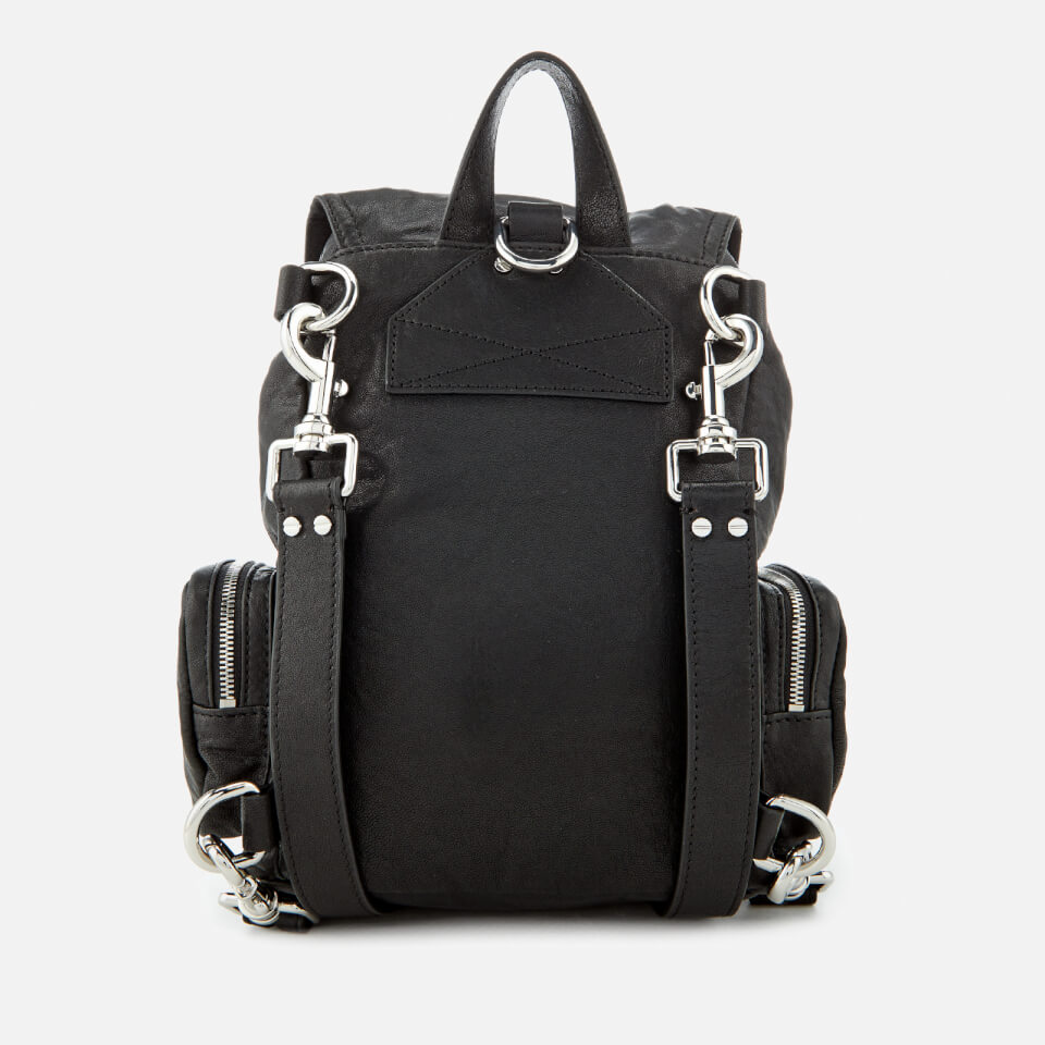 McQ Alexander McQueen Women's Mini Convertible Drawstring Backpack - Black