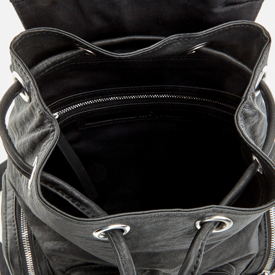 McQ Alexander McQueen Women's Mini Convertible Drawstring Backpack - Black