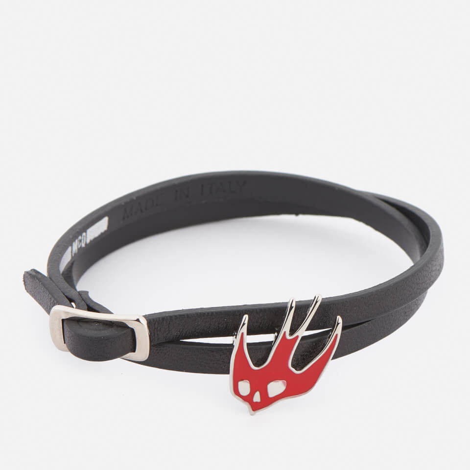 McQ Alexander McQueen Women's Swallow/Mini Wrap Bracelet - Black/Red