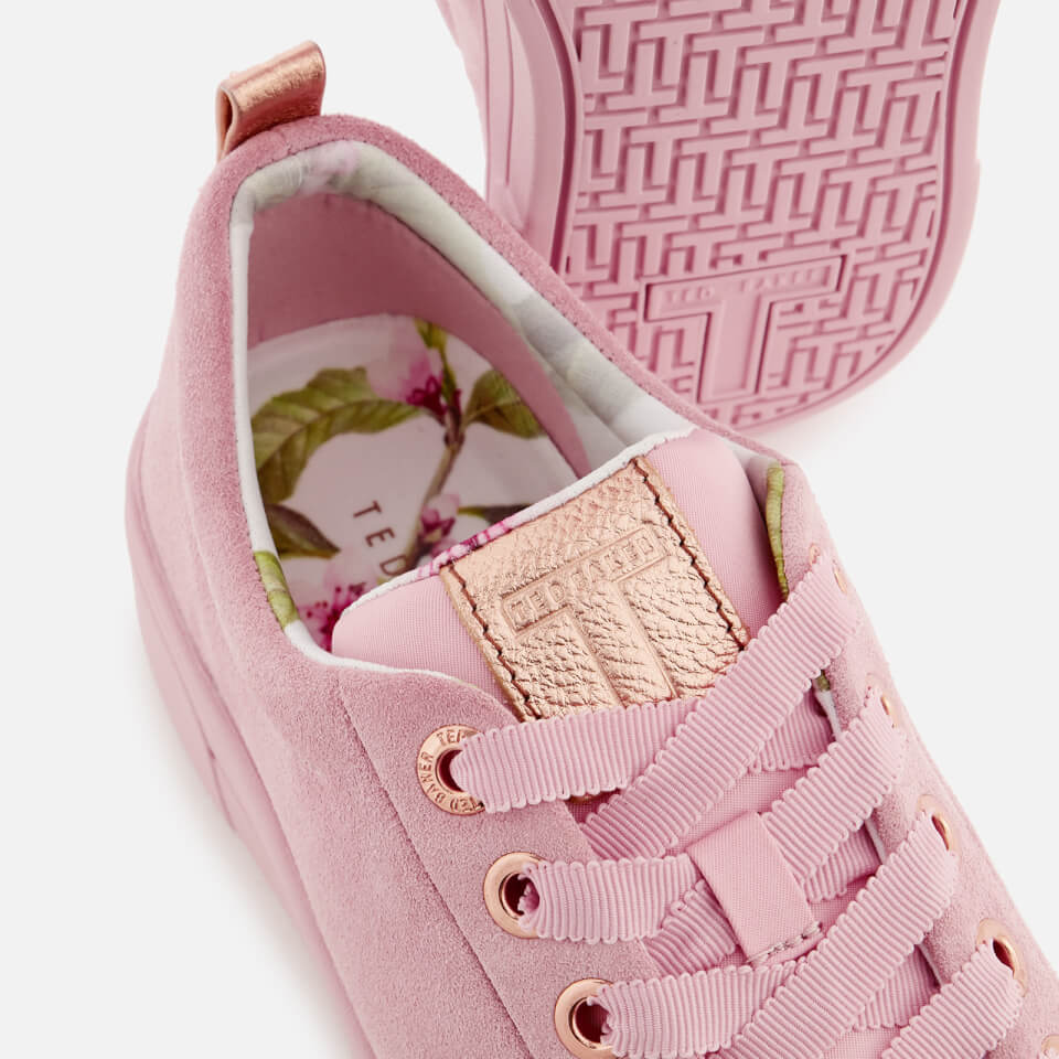 Ted baker clearance pink suede trainers