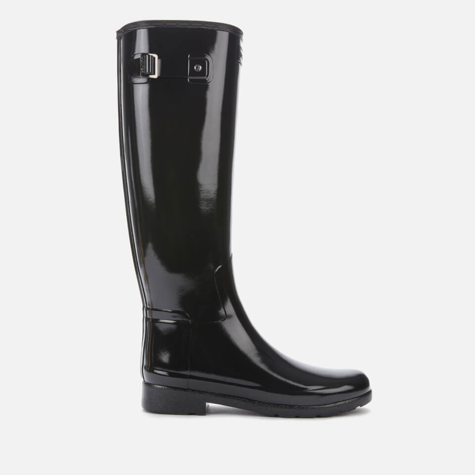 Black gloss hunter hotsell wellies size 5