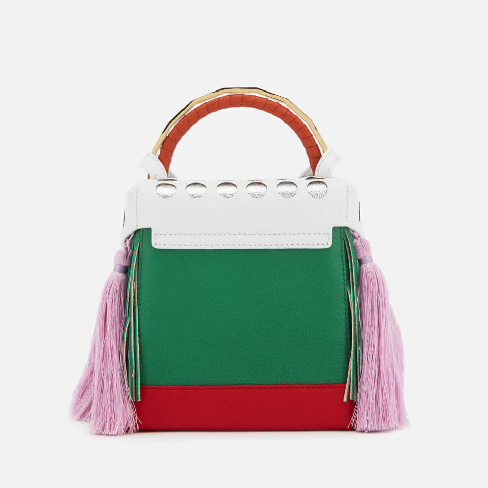 The Volon Women's Box Tassel Bag - Green
