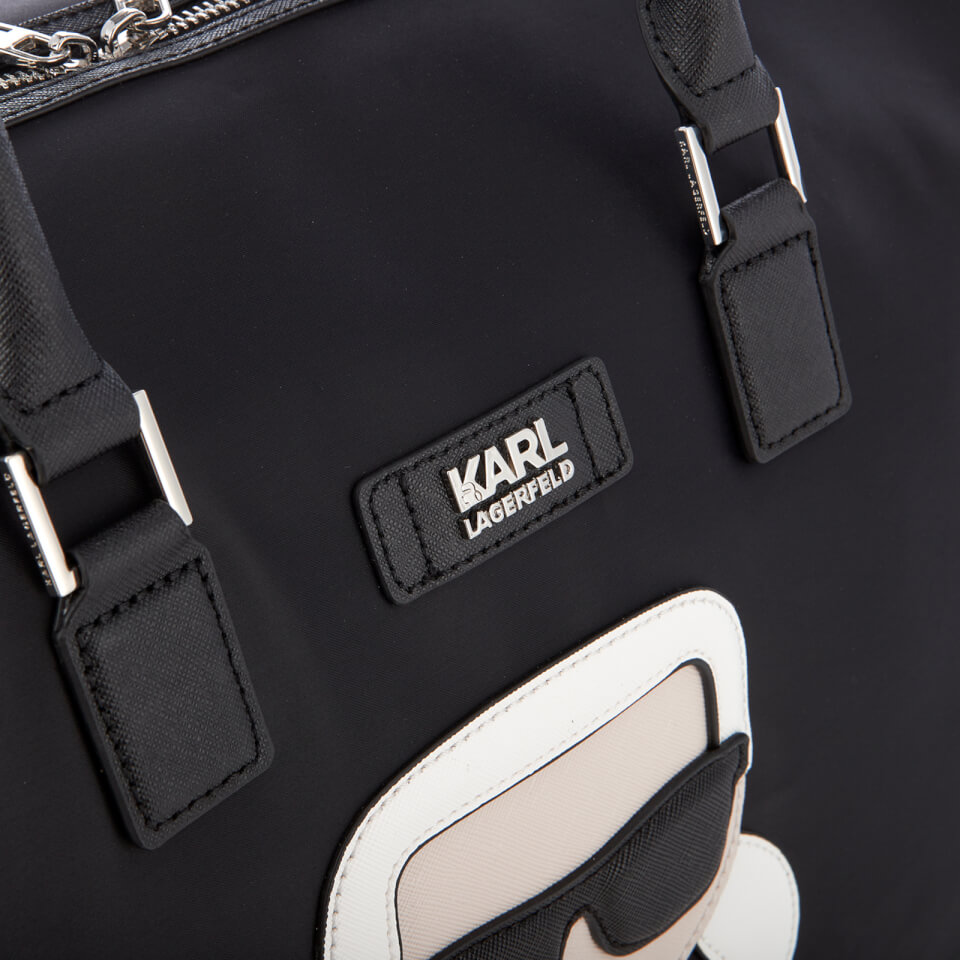 Karl Lagerfeld Women's K/Ikonik Nylon Weekender Bag - Black