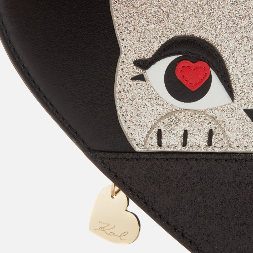 Karl Lagerfeld Women's K/Love Heart Cross Body Bag - Black