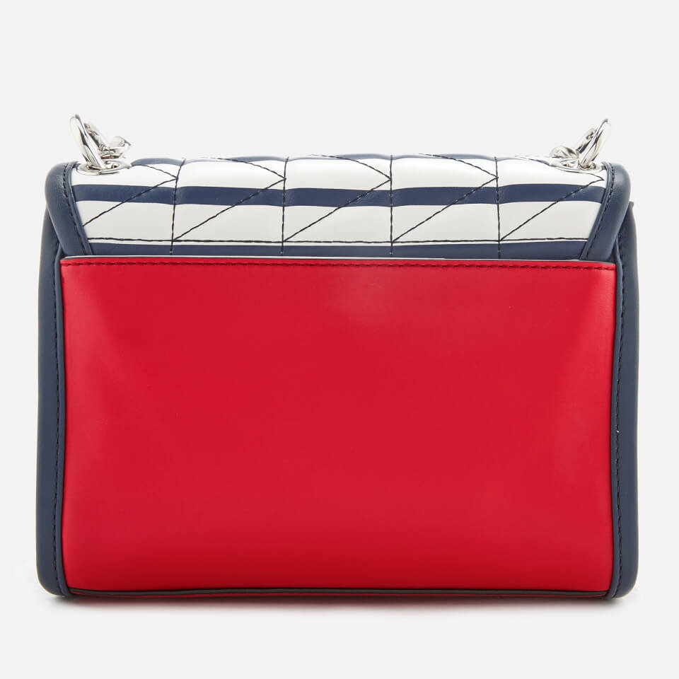 Karl Lagerfeld Women's Captain Karl Strap Mini Handbag - Stripes