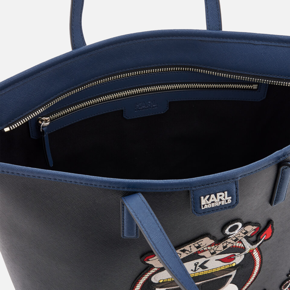 Karl Lagerfeld Women's Captain Karl Shopper Bag - Black