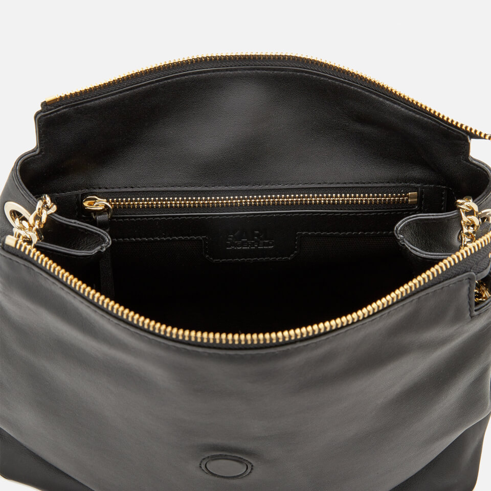 Karl Lagerfeld Women's K/Signature Soft Shoulder Bag - Black