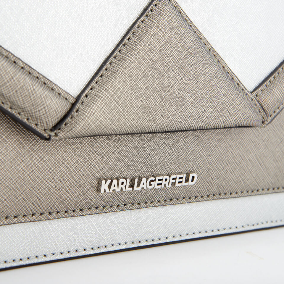 Karl Lagerfeld Women's K/Klassik Shoulder Bag - Silver