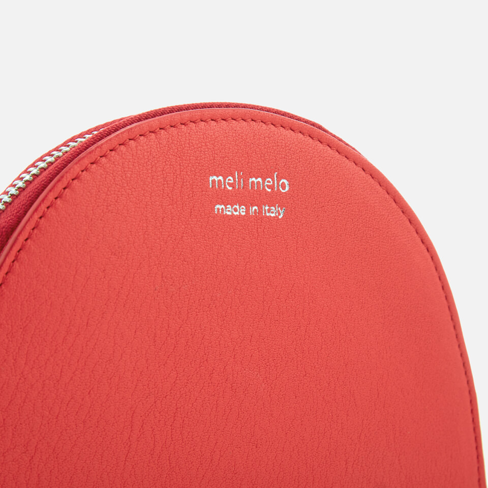 meli melo Women's Half Moon Wallet - Red/Charm