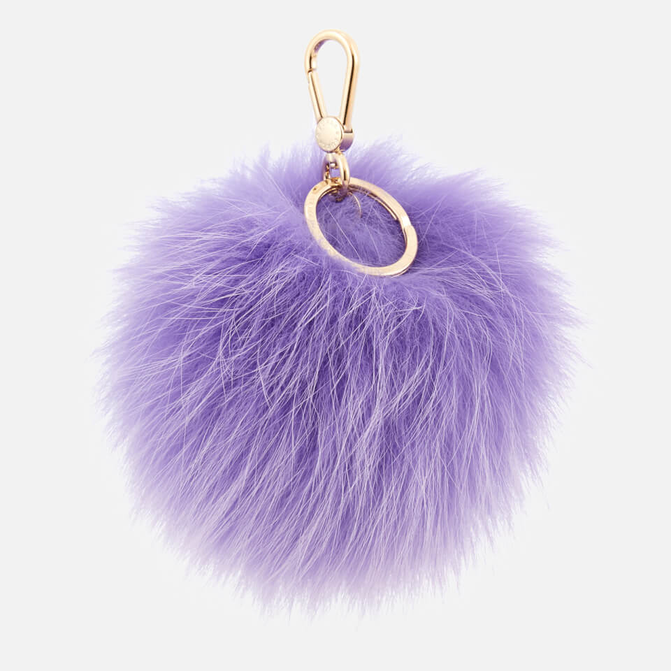 Furla Women's Bubble Pom Pom Keyring - Purple