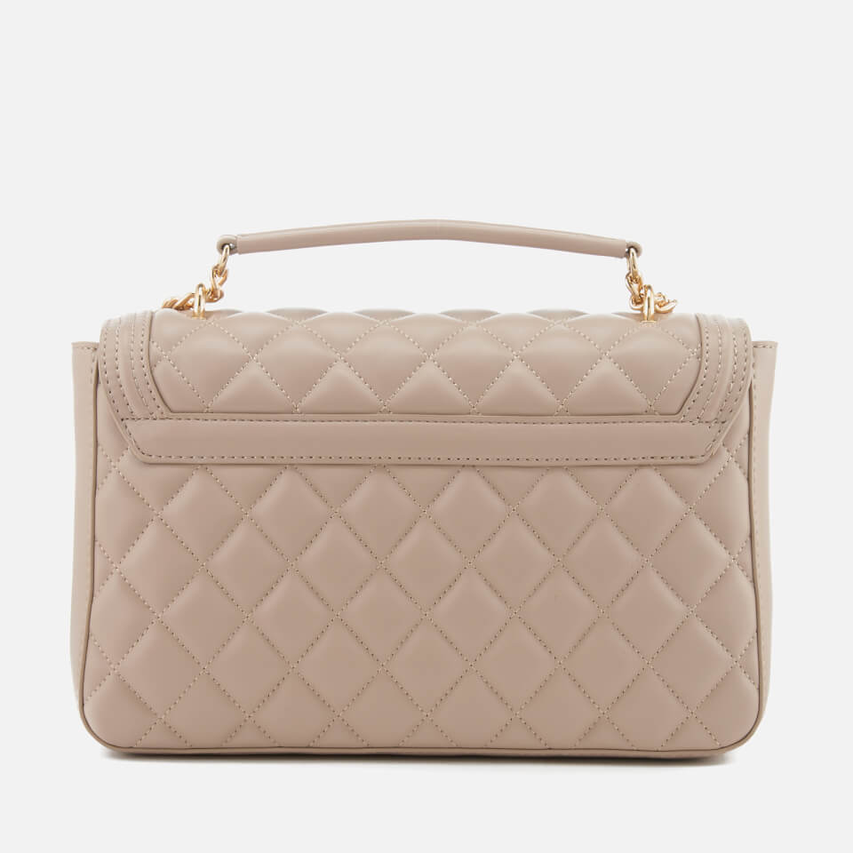 Love Moschino Women's Quilted Shoulder Bag - Taupe