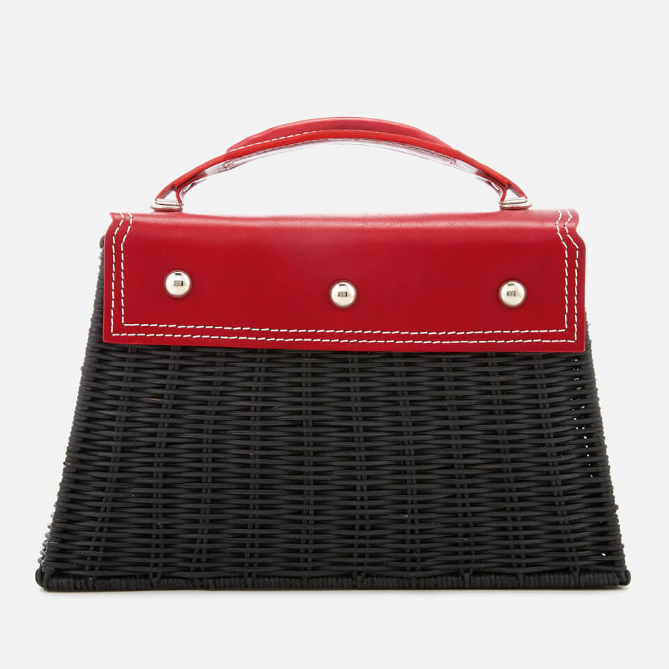 Wicker Wings Women's Marta Wicker Bag - Red/Black