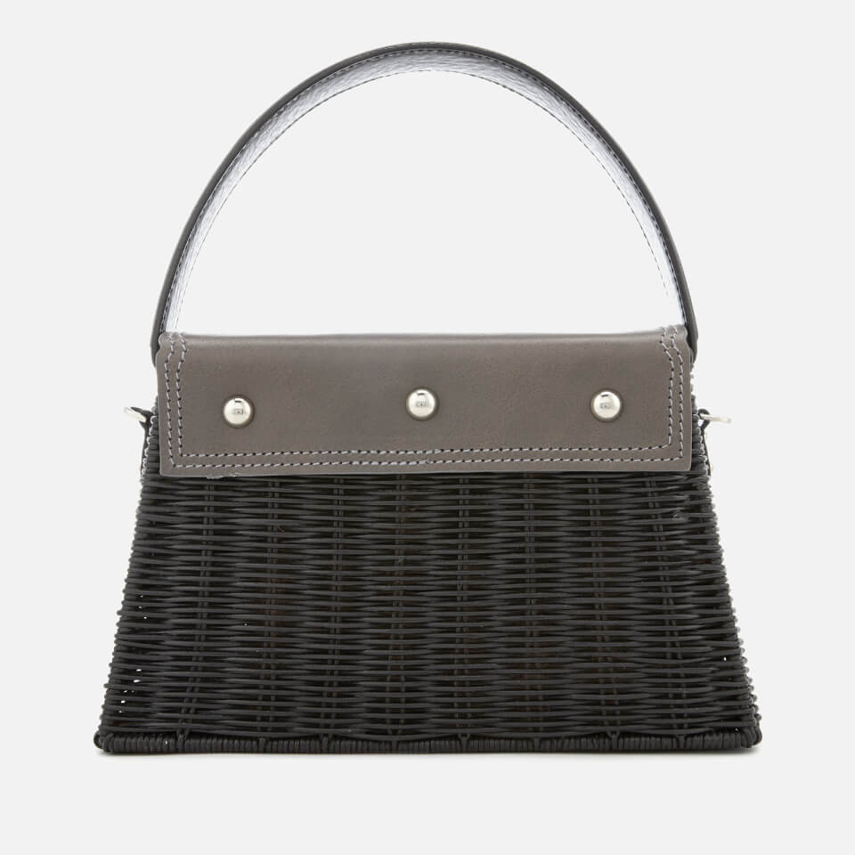 Wicker Wings Women's Tixing Wicker Bag - Grey/Black