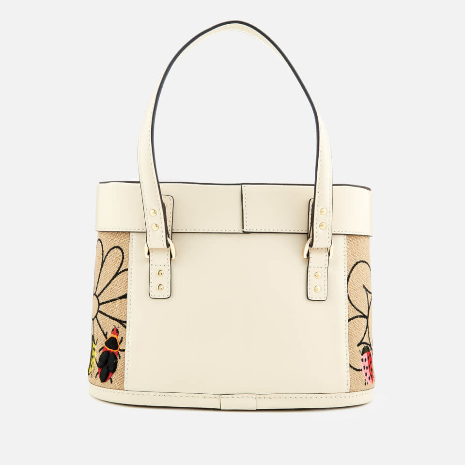 Orla Kiely Women's Embroidery Basket Connie Bag - Natural