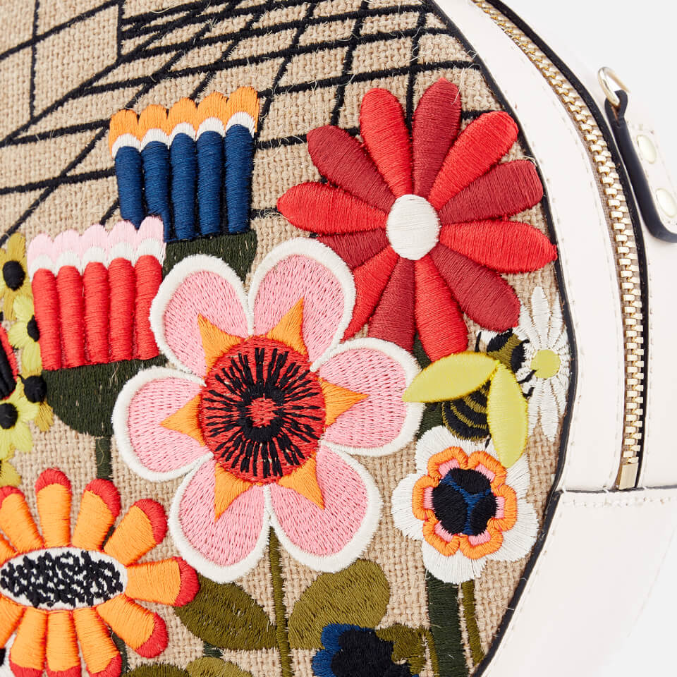 Orla Kiely Women's Embroidery Bobby Bag - Natural