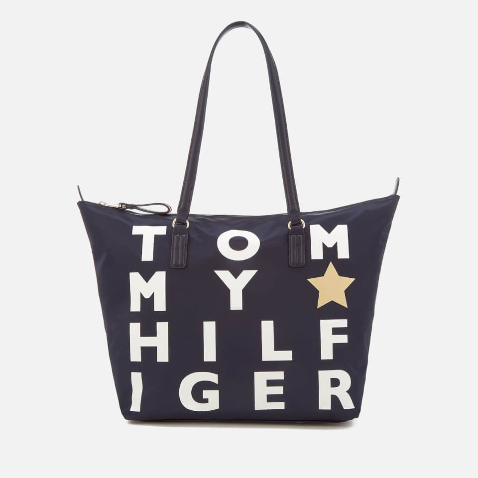 Tommy Hilfiger Women's Poppy Logo Tote Bag - Navy