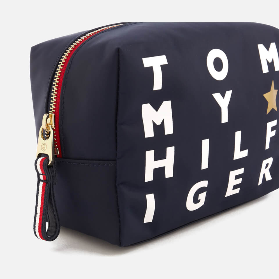 Tommy Hilfiger Women's Poppy Logo Print Wash Bag - Navy