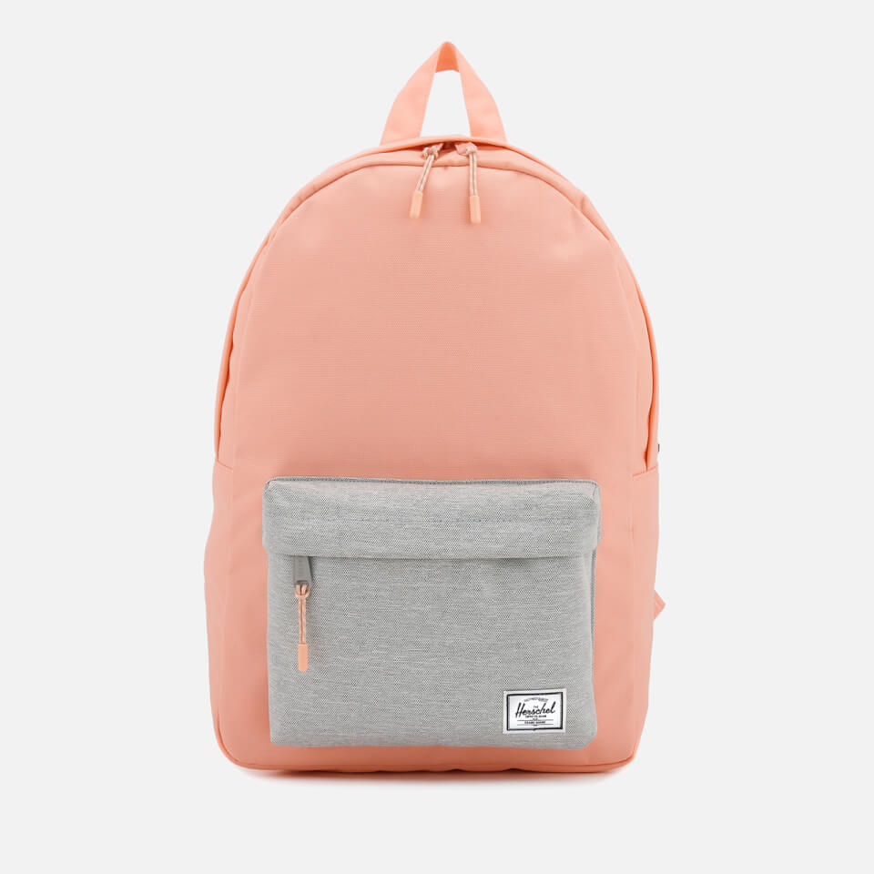 Herschel Supply Co. Women's Classic Mid-Volume Backpack - Peach/Light Grey Crosshatch