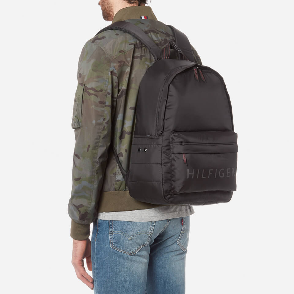 Tommy Hilfiger Men's Light Nylon Backpack - Black
