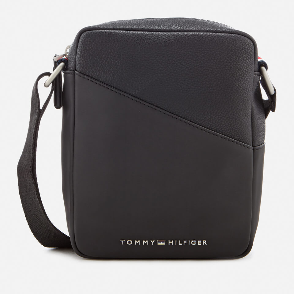 Tommy Hilfiger Men's TH Diagonal Mini Reporter Bag - Black