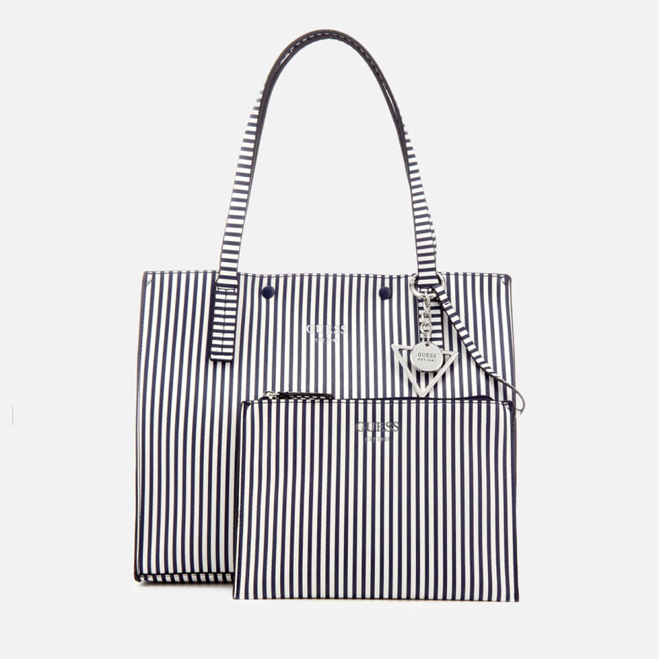 Guess Women's Kinley Carryall Tote Bag - Blue Stripe